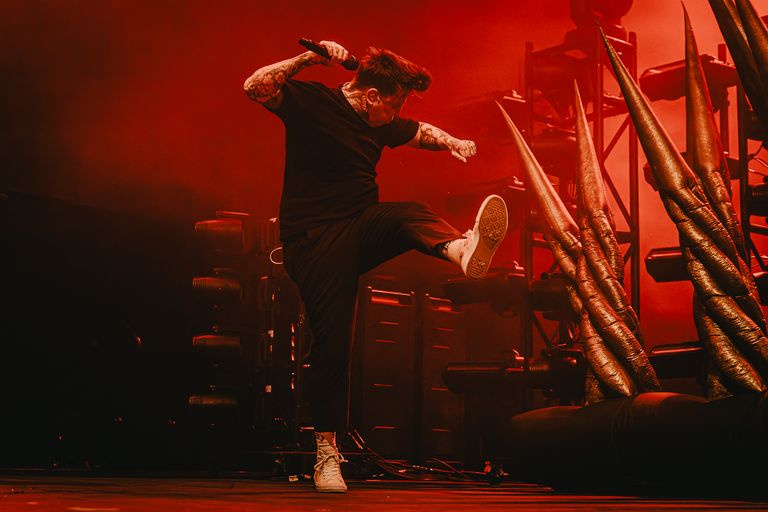 Bleed From Within performing live at AEC Theatre in Adelaide